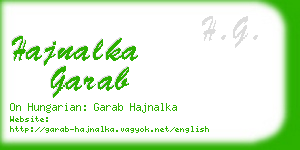 hajnalka garab business card